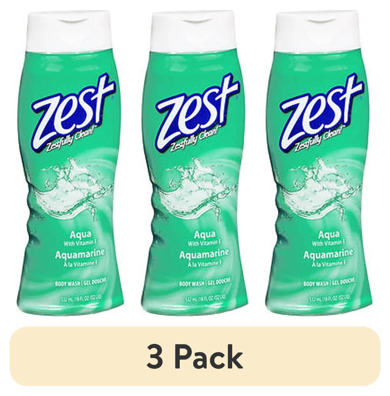 (3 pack) ZestÂ® Aqua Body Wash 18 fl. oz. Bottle