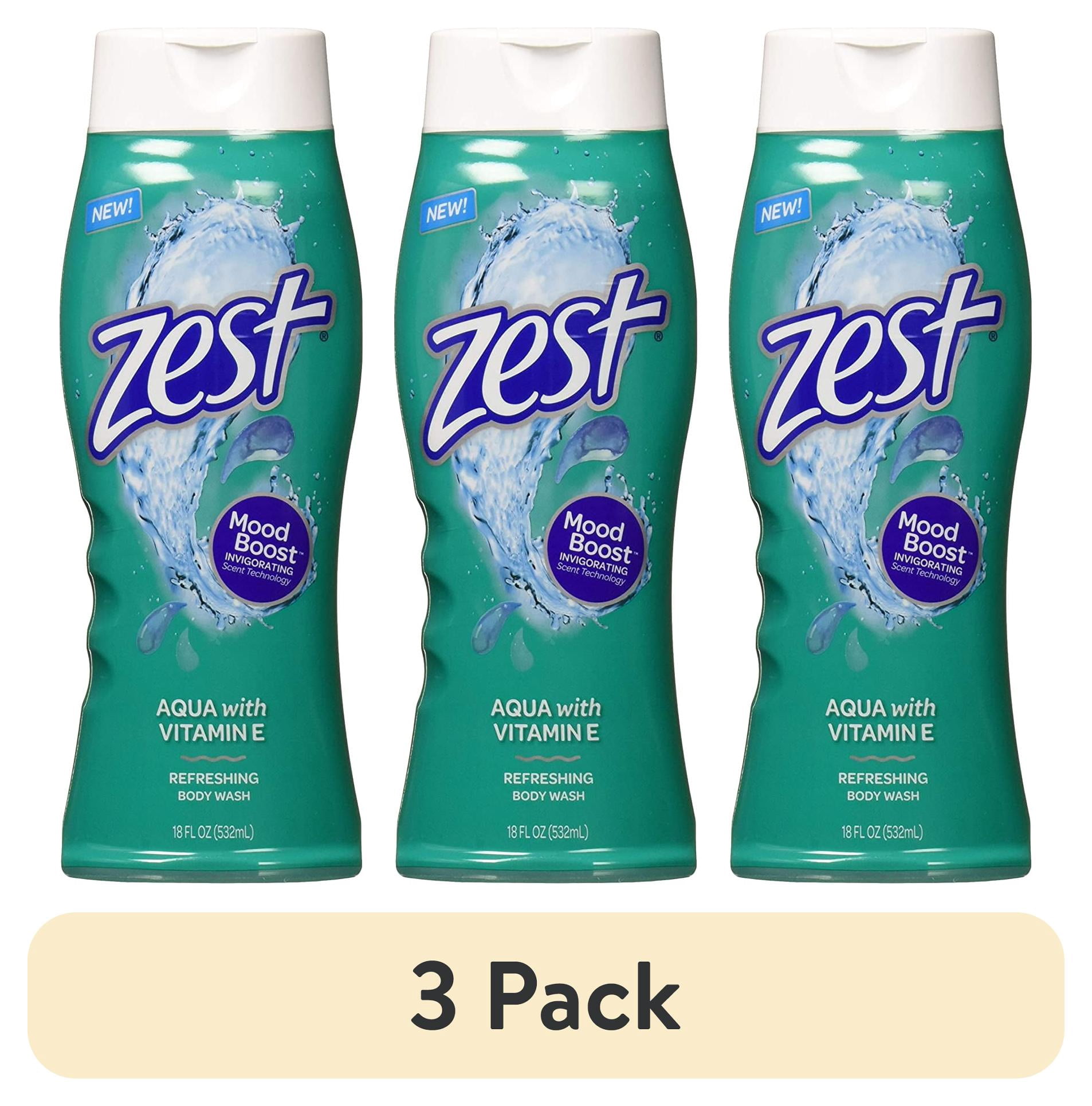 (3 pack) Zest Aqua Body Wash 18Oz