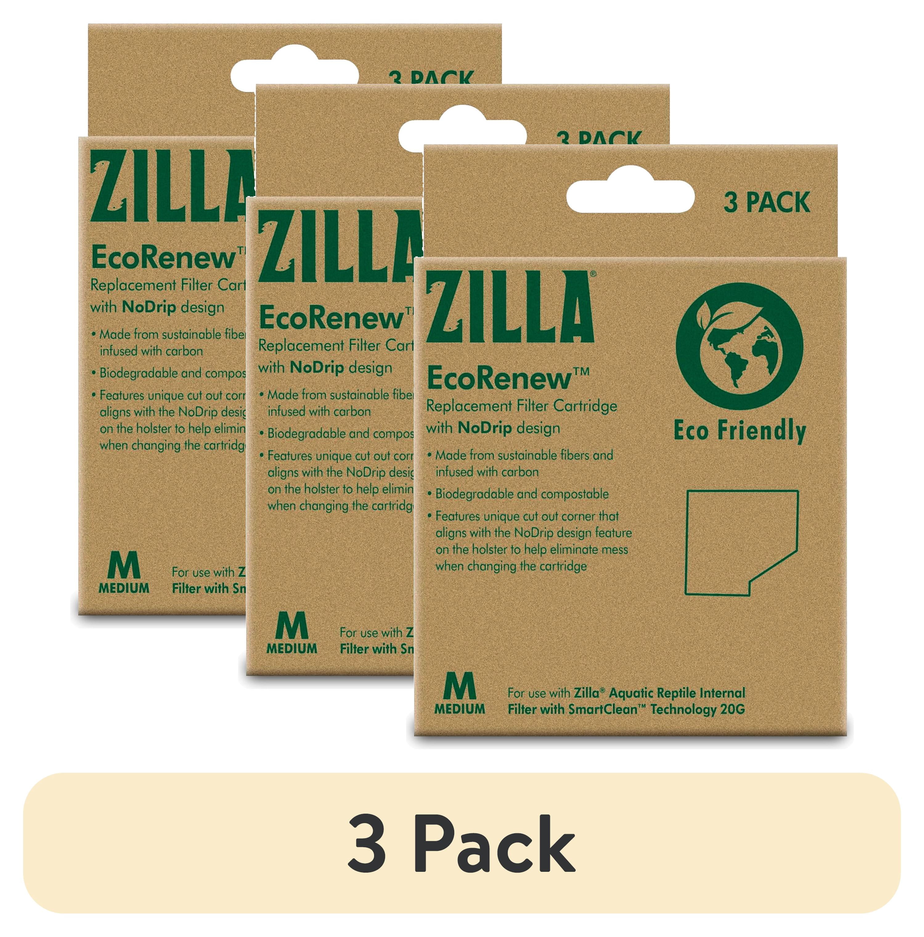 (3 pack) Zilla EcoRenew™ Filter Cartridges Medium 3 pack