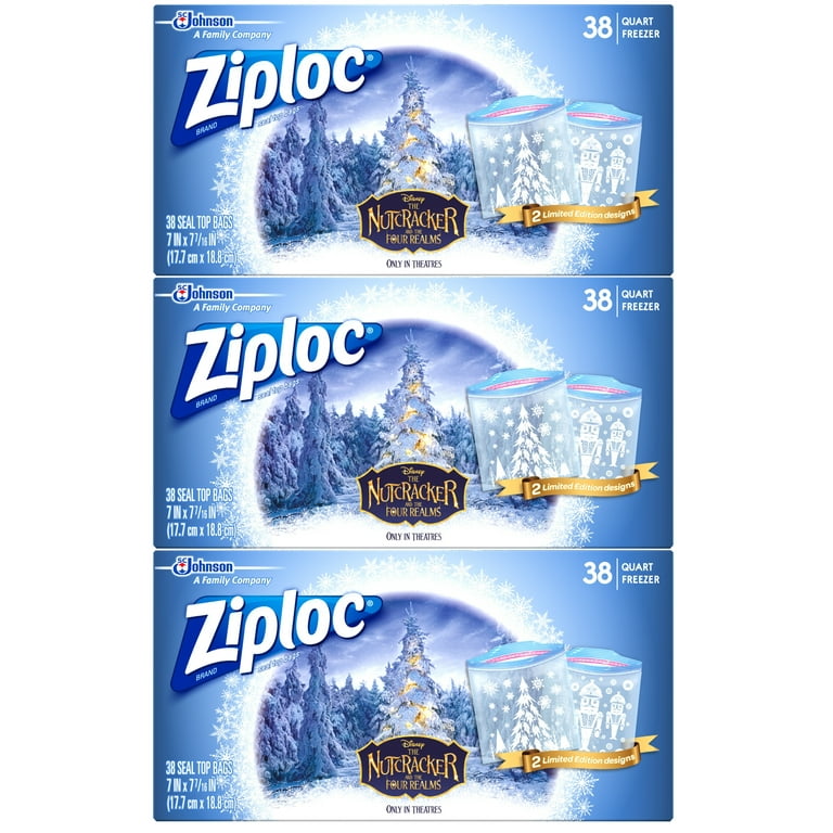 Ziploc® Holiday Quart Freezer Bags, 38 ct - Ralphs
