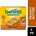 thumbnail image 1 of (3 pack) belVita Sandwich Peanut Butter Breakfast Biscuits, 5 Packs (2 Sandwiches Per Pack), 1 of 13