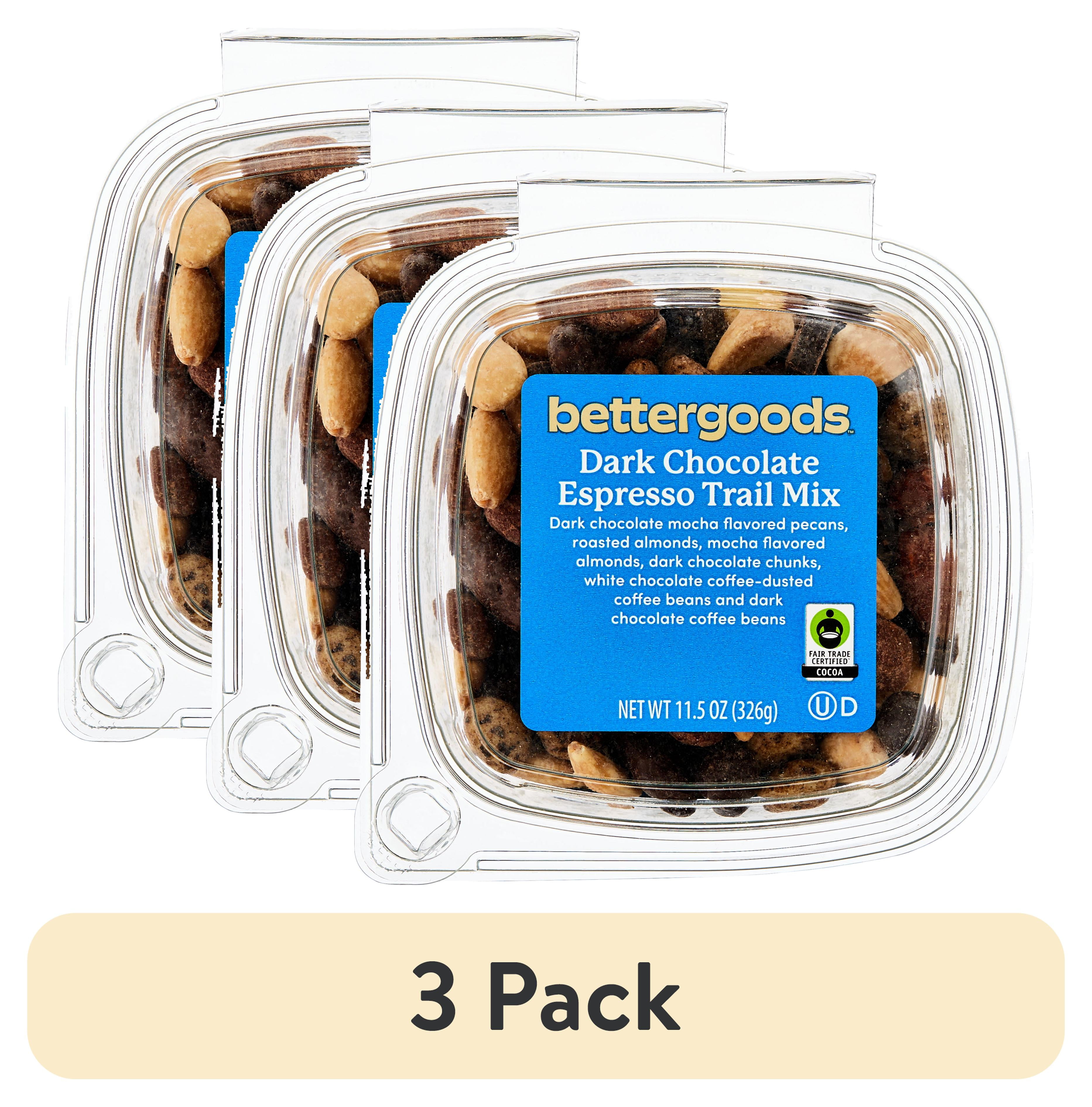 (3 pack) bettergoods Dark Chocolate Espresso Trail Mix, 11.5 oz