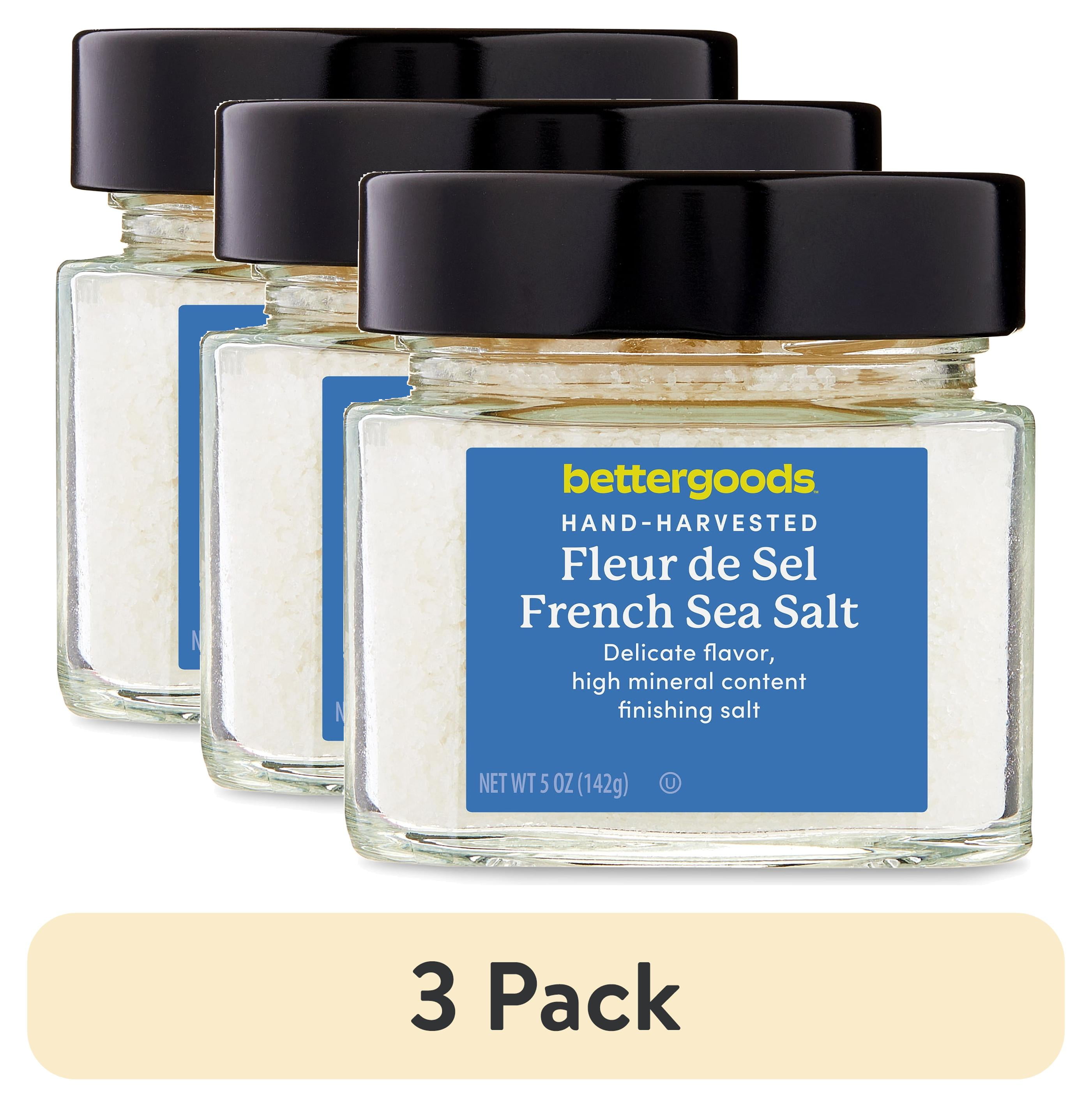 (3 pack) bettergoods Fleur De Sel French Sea Salt, 5 oz