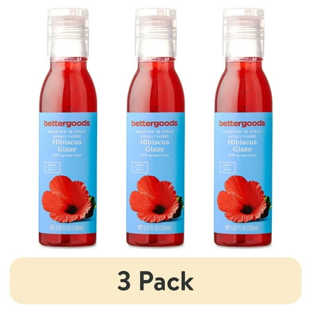 (3 pack) bettergoods Hibiscus Glaze with Grape Must, 5.07 fl oz
