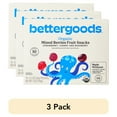 thumbnail image 1 of (3 pack) bettergoods Organic Mixed Berry Fruit Snacks, 0.7 oz, 10 Count, 1 of 11