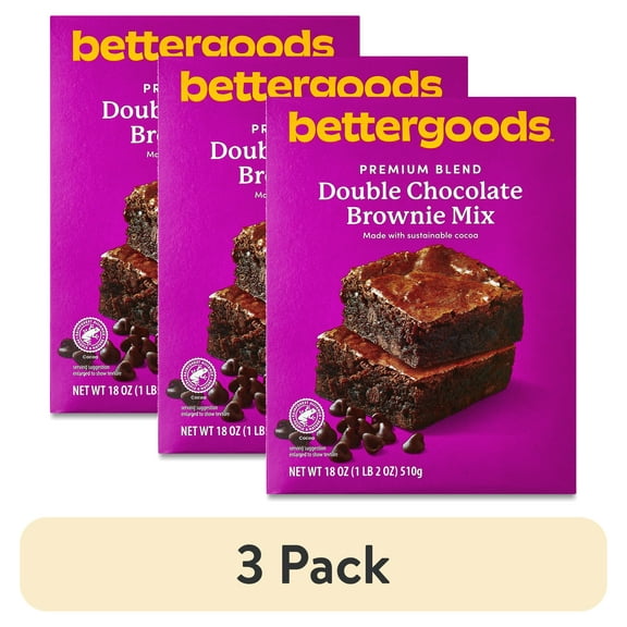 bettergoods Premium Blend Double Chocolate Brownie Mix, 18 oz