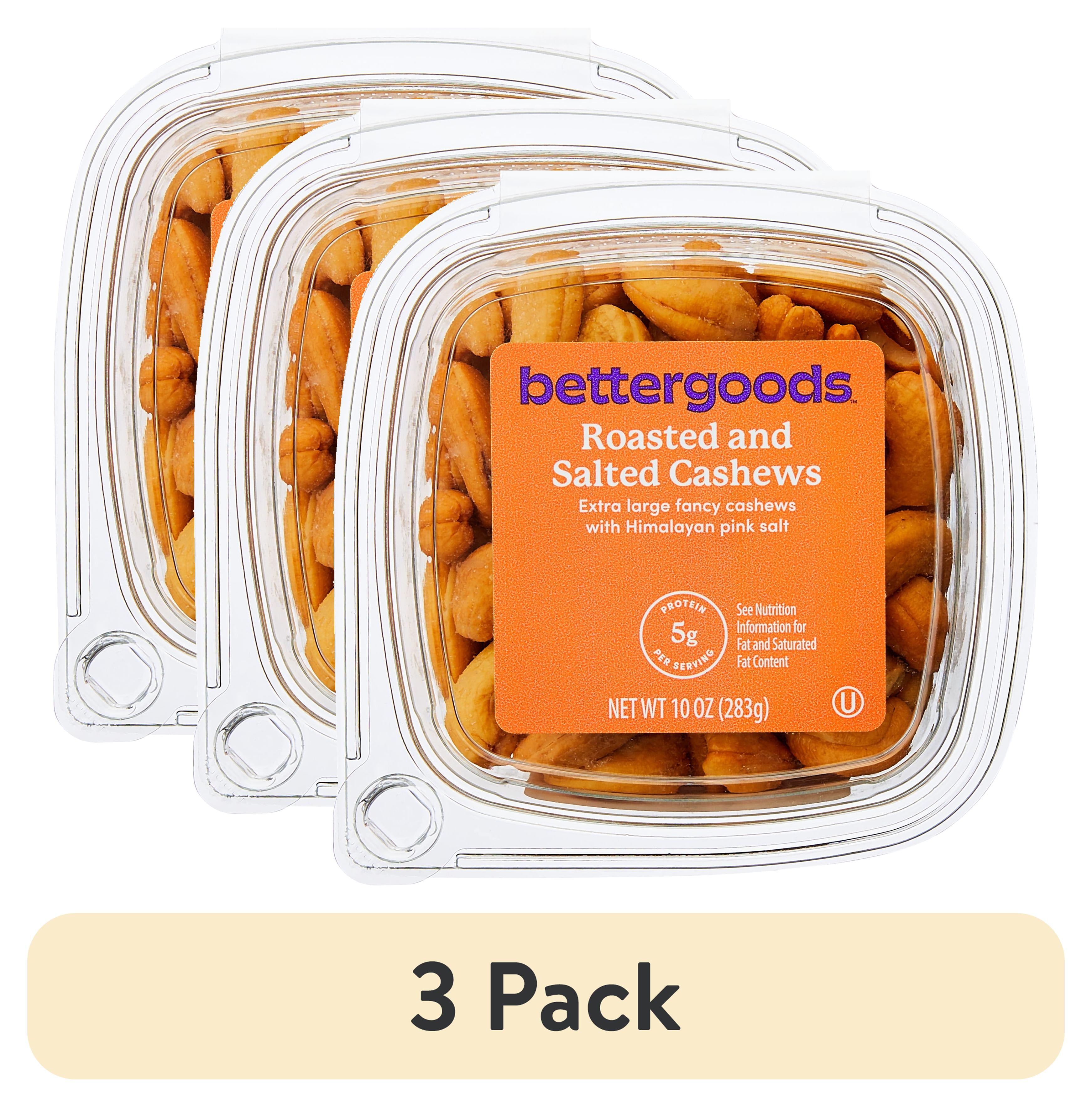 (3 pack) bettergoods Roasted and Salted Cashews, 10 oz