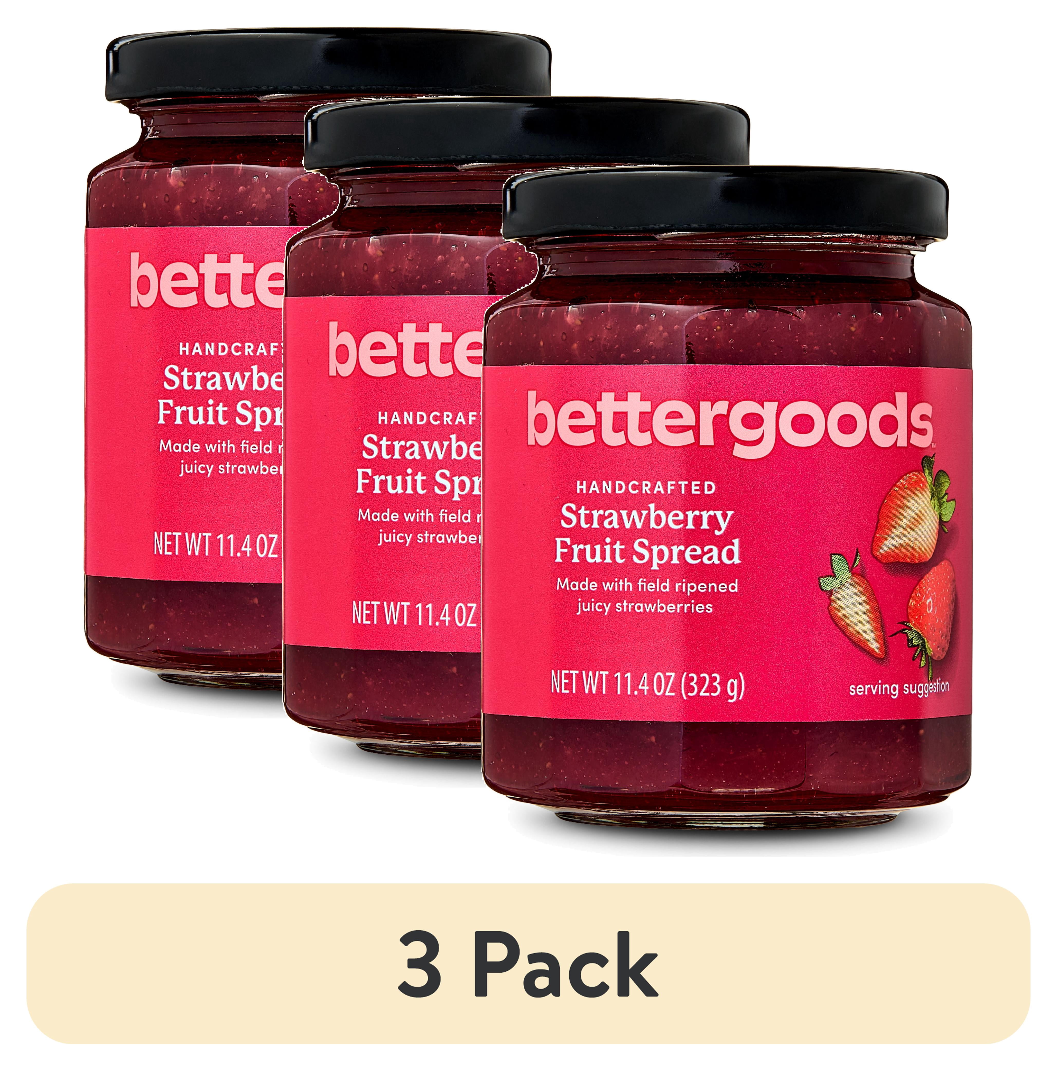 (3 pack) bettergoods Strawberry Fruit Spread, 11.4 oz
