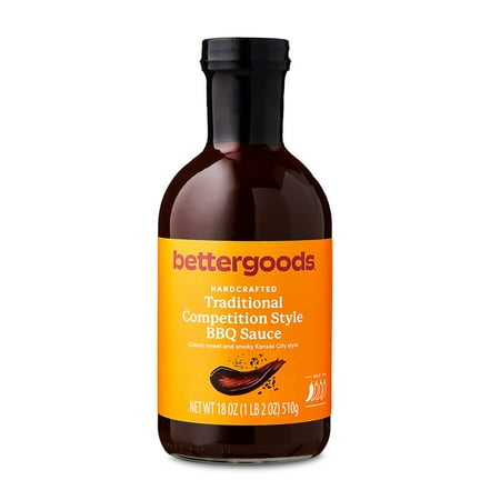 (3 pack) bettergoods Traditional Competition Style BBQ Sauce, 18 oz