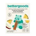 thumbnail image 1 of (3 pack) bettergoods Tropical Pineapple Fruit Peelables, 0.63 oz, 12 Count, 1 of 15