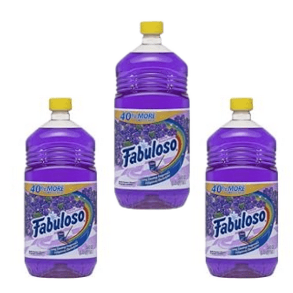 3 pack bottles Fabuloso Multi Purpose Cleaner Lavender (56oz x 3)