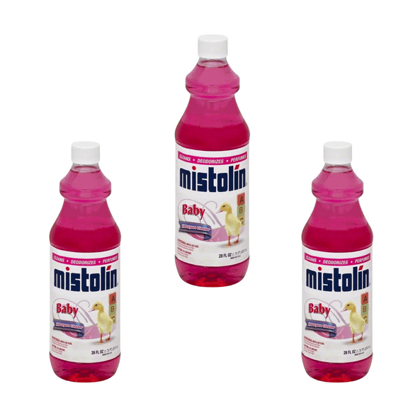 3 pack bottles Mistolin Baby All Purpose Cleaner ( 28FLOZ x 3)