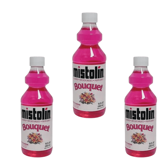 3 pack bottles Mistolin Bouquet All Purpose Cleaner (15FLOZ x 3)