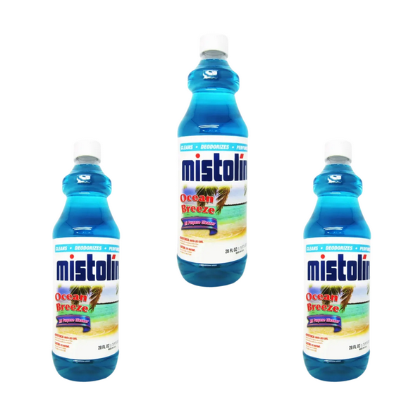 3 pack bottles Mistolin Ocean Breeze All Purpose Cleaner( 28FLOZ x 3 )