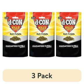 (3 pack) d-Con Rat Killer Bait Pellets, 8 oz