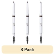 3 pack e.l.f. Instant Lift Brow Pencil, Deep Brown, 0.006 oz
