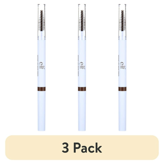 (3 pack) e.l.f. Instant Lift Brow Pencil, Deep Brown, 0.006 oz