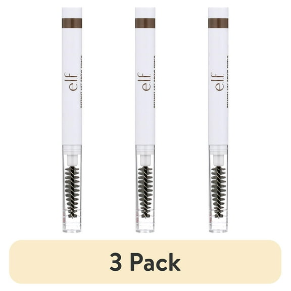 (3 pack) e.l.f. Instant Lift Brow Pencil, Neutral Brown, 0.006 oz