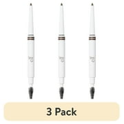 3 pack e.l.f. Instant Lift Waterproof Brow Pencil, Deep Brown, 0.008oz