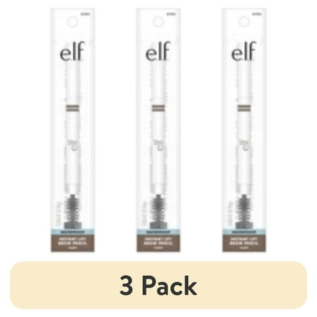 (3 pack) e.l.f. Instant Lift Waterproof Brow Pencil, Taupe, 0.008oz