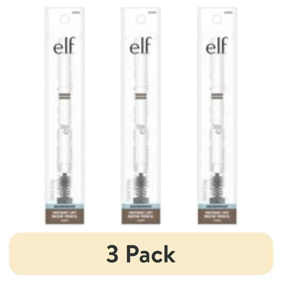 (3 pack) e.l.f. Instant Lift Waterproof Brow Pencil, Taupe, 0.008oz