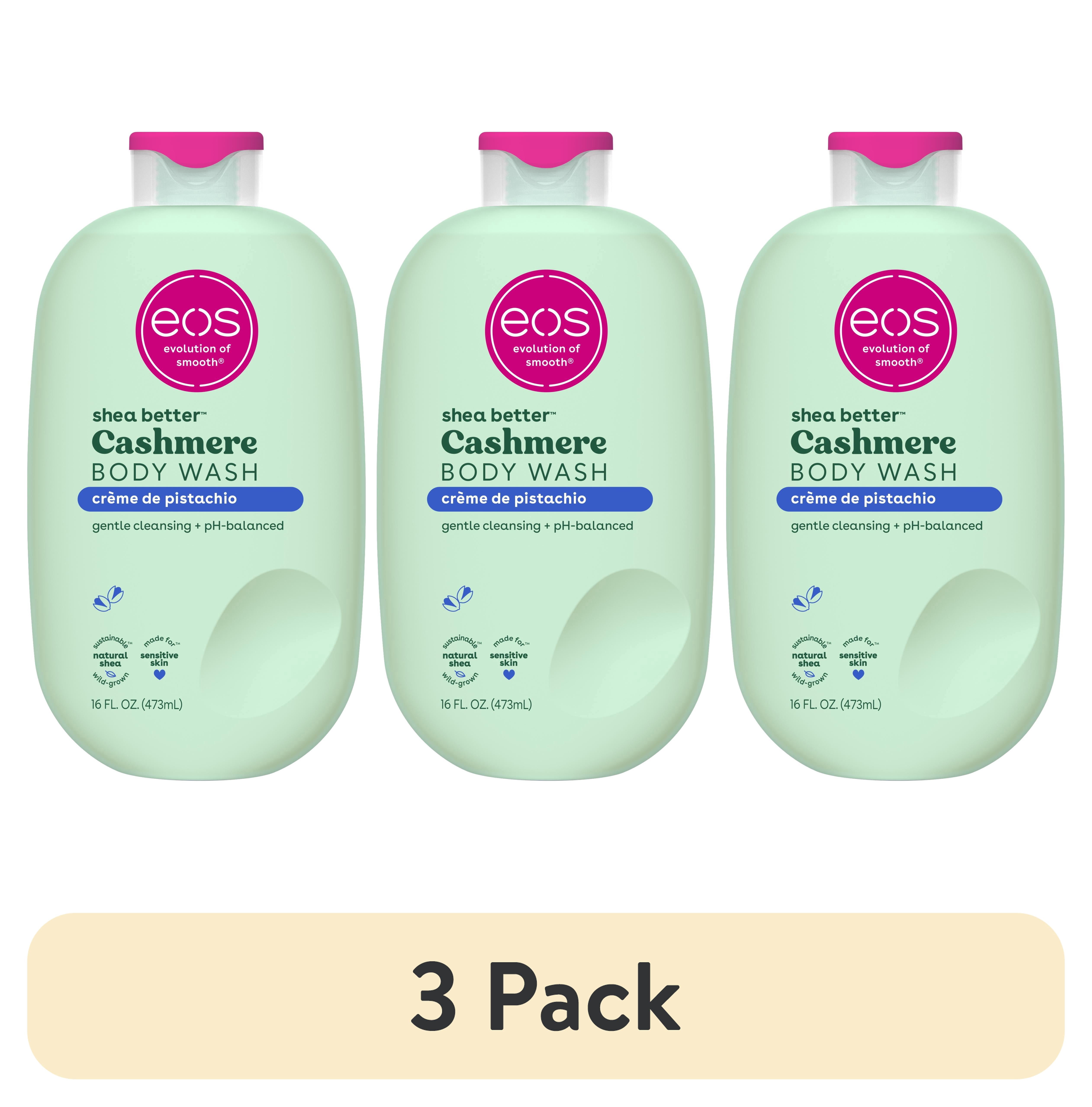 (3 pack) eos Crème de Pistachio Body Wash, Creamy Pistachio Scented Hydrating Body Wash Gel-Cream, 16 fl oz