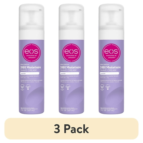 (3 pack) eos Shea Better Women's Shave Cream-Lavender 7fl oz