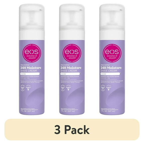 (3 pack) eos Shea Better Women's Shave Cream-Lavender 7fl oz