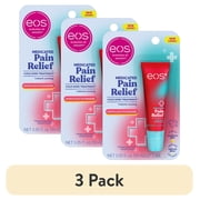 (3 pack) eos Ultra Care Lip Treatment, Medicated Analgesic Lip Ointment, 0.35 oz., 1-Pack