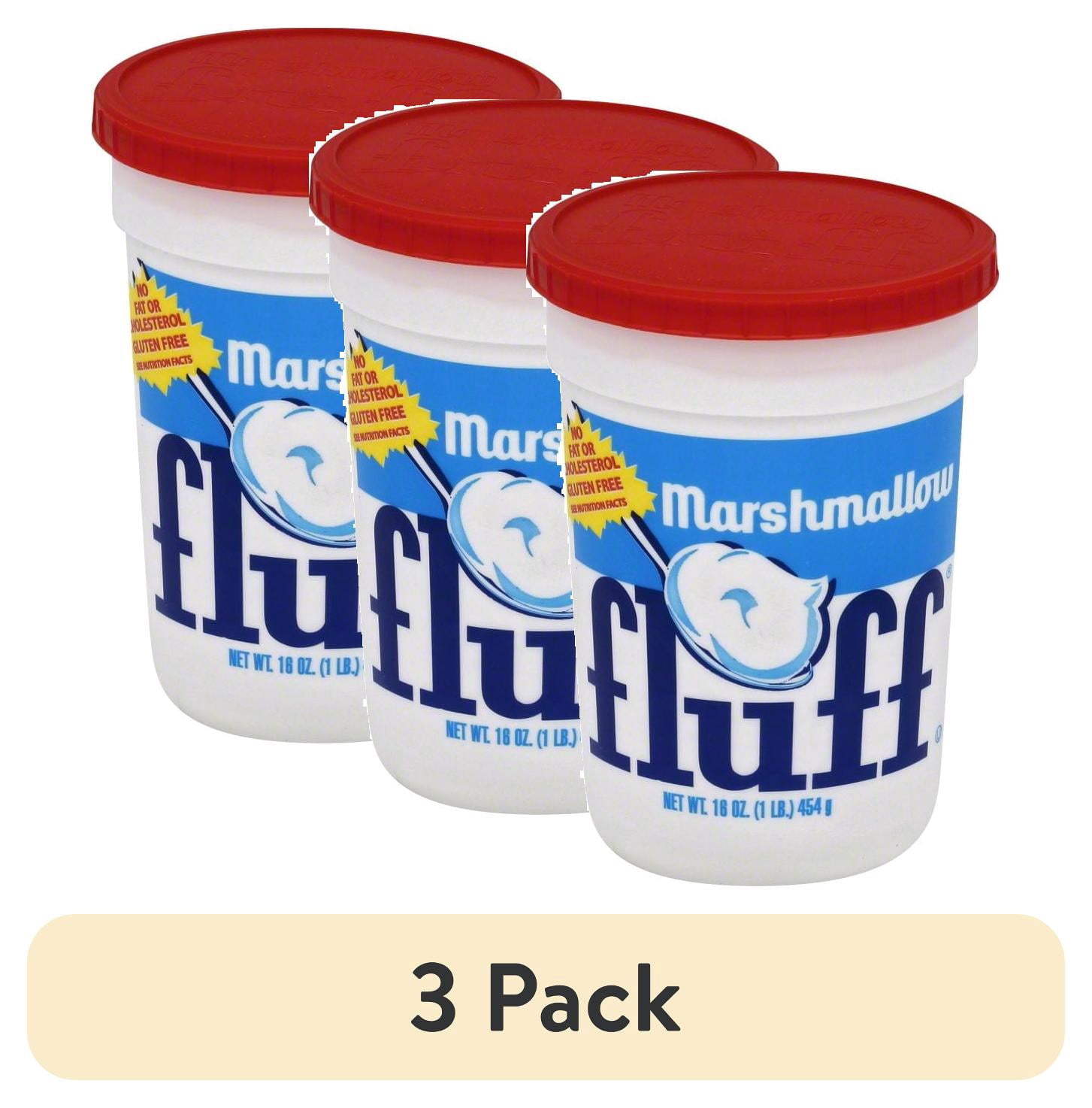 (3 pack) fluff marshmallow spread, 16 oz