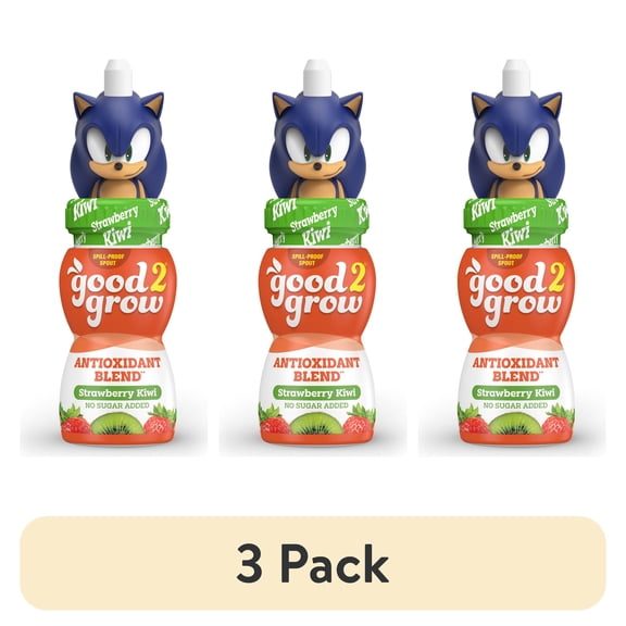 (3 pack) good2grow 6oz Strawberry Kiwi Antioxidant Blend Single Serve (Character Tops Vary)