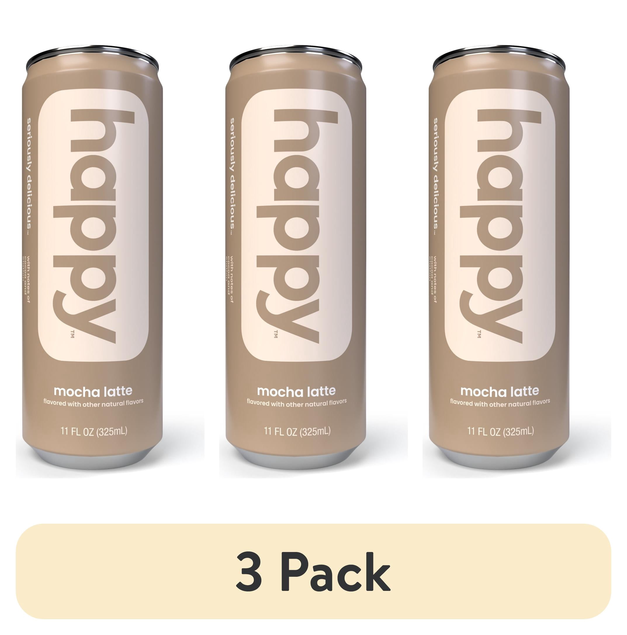 (3 pack) happy 11oz RTD Mocha latte