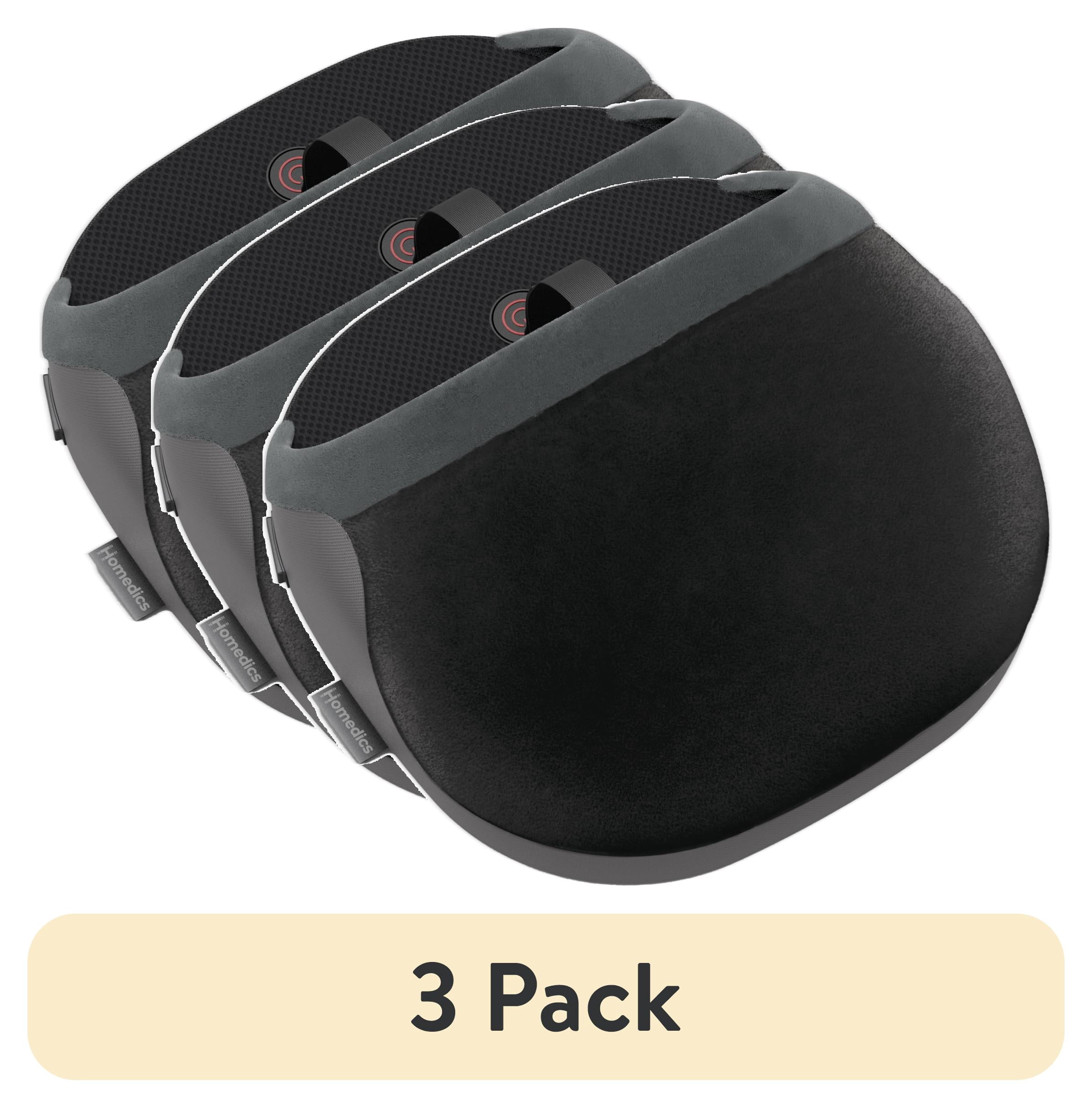 (3 pack) homedics soothing foot warmer and vibrating massager with heat, black