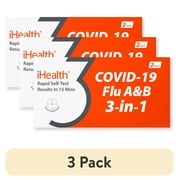 6 pack iHealth COVID-19 & Flu A/B Rapid Antigen Home Test, 2 Tests