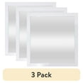 thumbnail image 1 of (3 pack) Mainstays 16x16 White Framed Small Decorative Wall Mirror for Bathroom or Living Room, 1 of 6