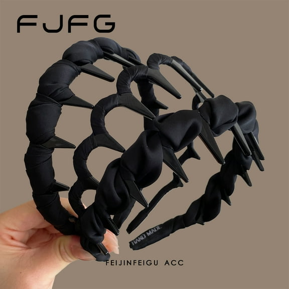 3-pack minimalist twisted wave hairband for women, voluminous high crown, face-slimming headband, covers hair parting, versatile, washable.