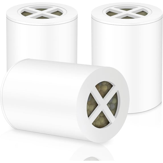 3-pack multi-level filter replacements, suitable for -01 shower head filter, for skin care, removing chlorine, bathing and showering.