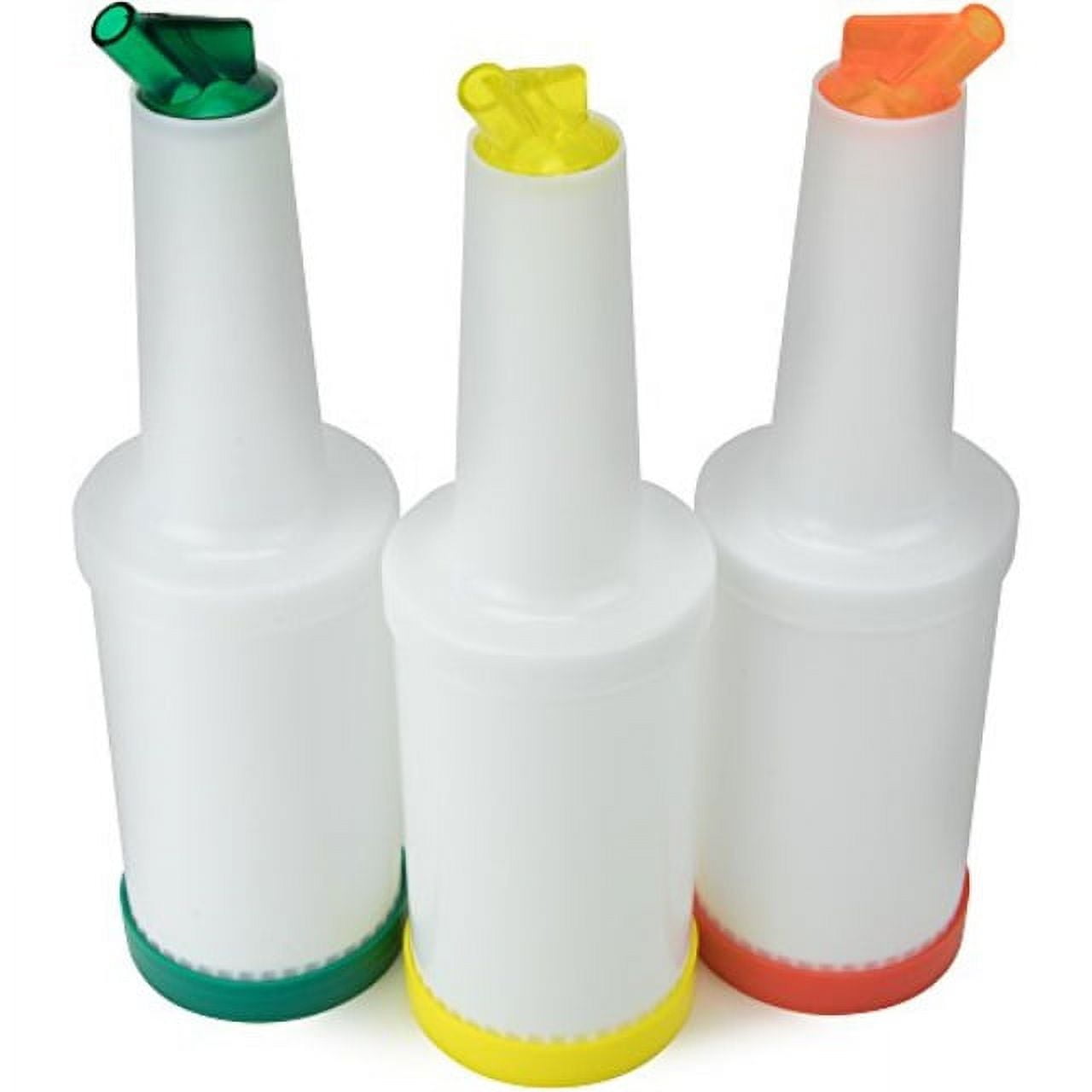 GCP Products Fruit Juice And Liquor Pour Bottles Bar Supplies Pour Bottles  Plastic Juice Pour Bottles