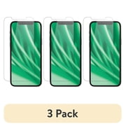 (3 pack) onn Corning Glass Screen Protector for iPhone 12 / 12 Pro, Made with Durable Glass by Corning, with Easy Application Tray