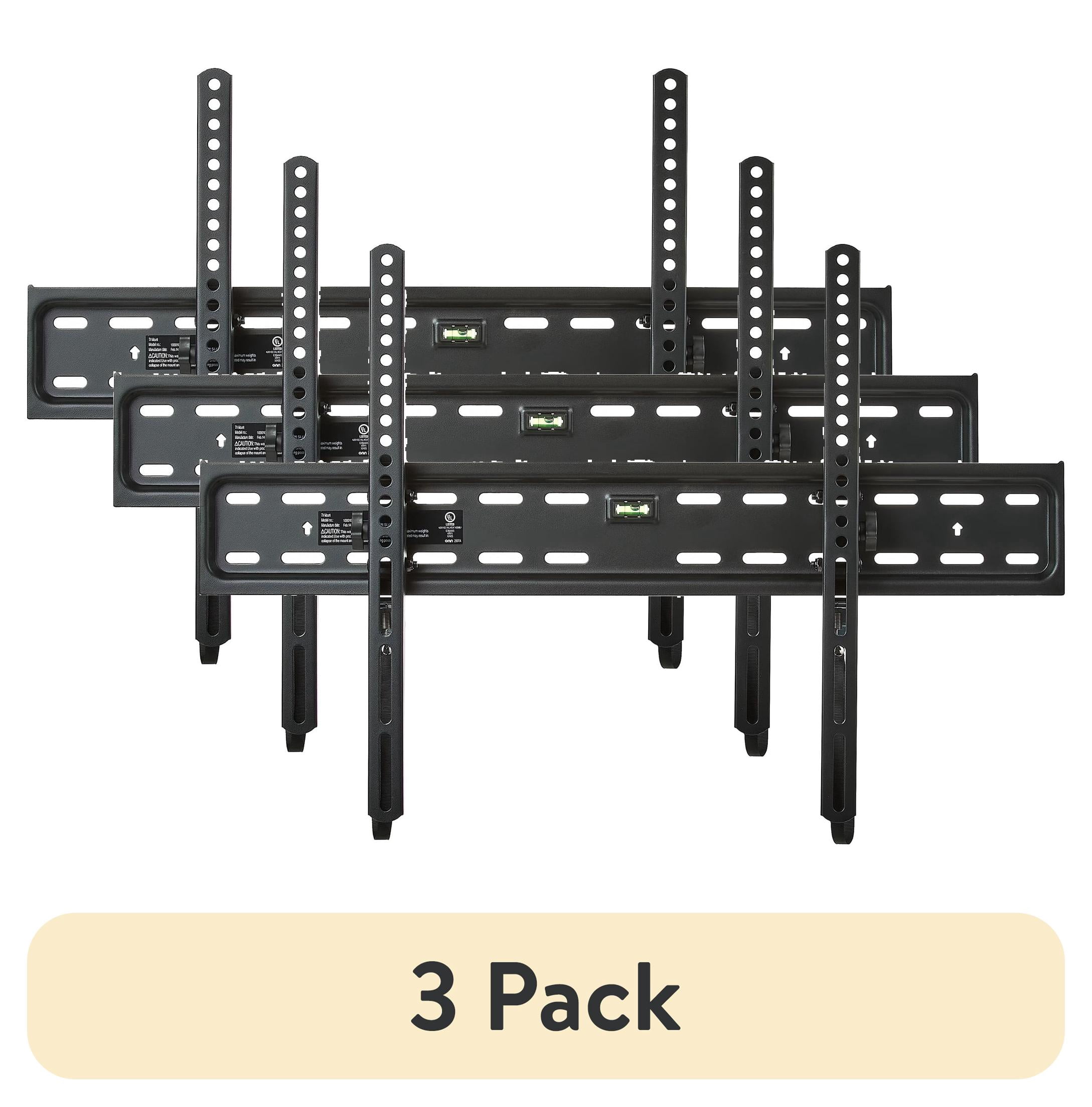 (3 pack) onn Tilting TV Wall Mount for 50" to 86" TV's, UL Listed, up to ±12° Tilting