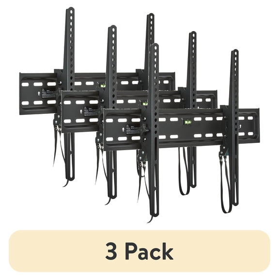(3 pack) onn Tilting TV Wall Mount for 50" to 86" TV's, UL Listed, up to ±12° Tilting