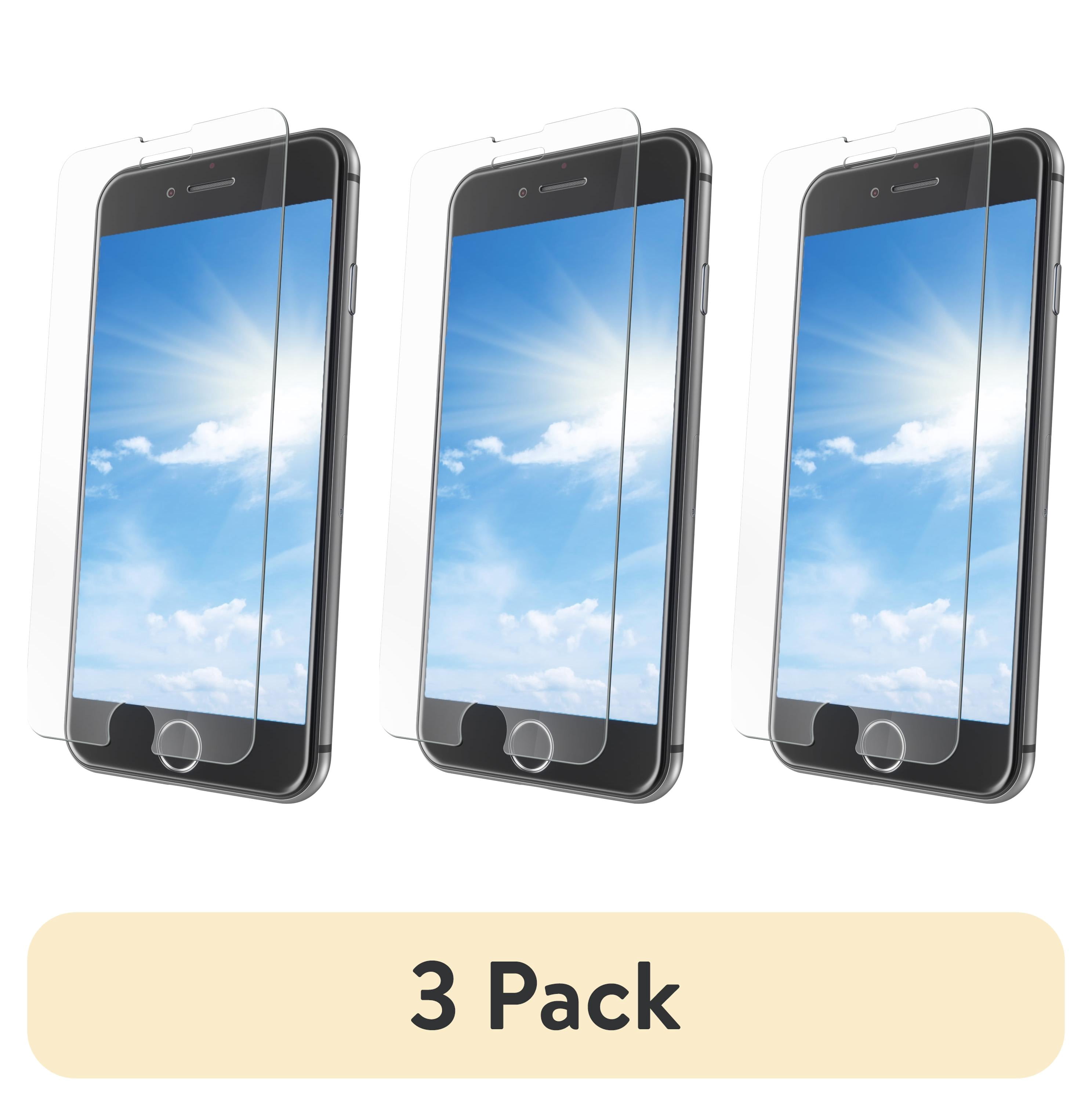 (3 pack) onn. iPhone 6/6s/7/8 Corning Glass Screen Protector
