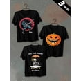 thumbnail image 1 of 3 pack pc pieces set piece halloween comfort colors tshirtcotton tshirts men 180G 100% Cotton black halloween halloween nurse large christian black white vintage summer selection 3d dancing skeleton, 1 of 7