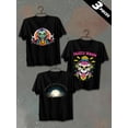 thumbnail image 1 of 3 pack pc pieces set piece halloween cotton tshirtsgraphic t shirts mens 180G 100% Cotton black halloween nurse not so scary nurse cats christian black white vintage halloween dancing skeleton summe, 1 of 7