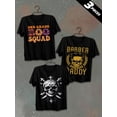 thumbnail image 1 of 3 pack pc pieces set piece halloween funny t shirtsgraphic t shirts mens 180G 100% Cotton black halloween summer selection 3d sport christian black white large dancing skeleton summer selection 3d h, 1 of 7