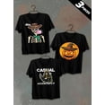 thumbnail image 1 of 3 pack pc pieces set piece halloween funny t shirtst shirt mens 180G 100% Cotton black halloween christian black white summer selection 3d day of the dead not so scary nurse cats large nurse day of, 1 of 7