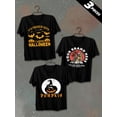 thumbnail image 1 of 3 pack pc pieces set piece halloween printt-shirts for men 180G 100% Cotton black halloween vintage large not so scary nurse cats halloween christian black white vintage sport day of the dead summer, 1 of 7
