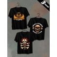 thumbnail image 1 of 3 pack pc pieces set piece halloween t-shirtscomfort colors tshirt for men 180G 100% Cotton black halloween halloween large day of the dead not so scary nurse cats nurse summer selection 3d christia, 1 of 7