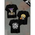 thumbnail image 1 of 3 pack pc pieces set piece halloween t-shirtscomfort colors tshirt mens 180G 100% Cotton black halloween large not so scary nurse cats halloween christian black white nurse vintage dancing skeleton, 1 of 7