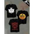 thumbnail image 1 of 3 pack pc pieces set piece halloween t-shirtsprint for men 180G 100% Cotton black halloween sport large not so scary nurse cats vintage christian black white halloween summer selection 3d dancing sk, 1 of 7
